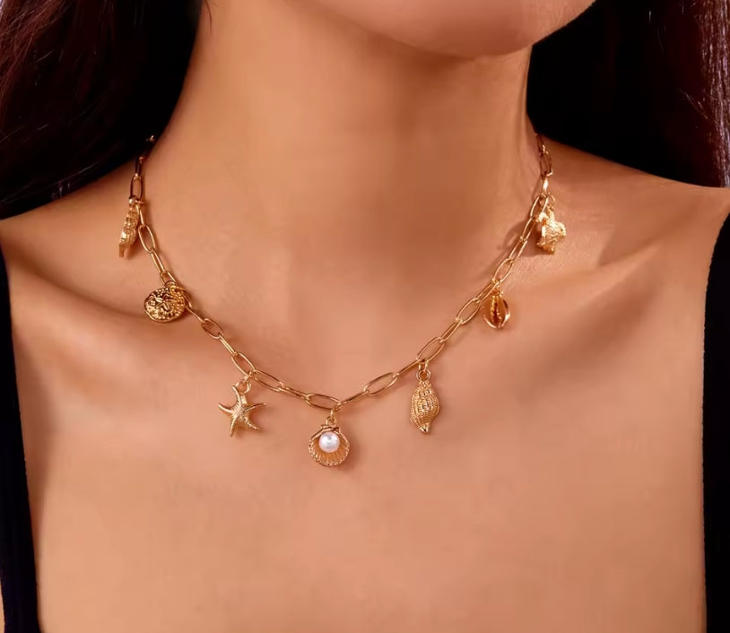 Collier Charms Océan