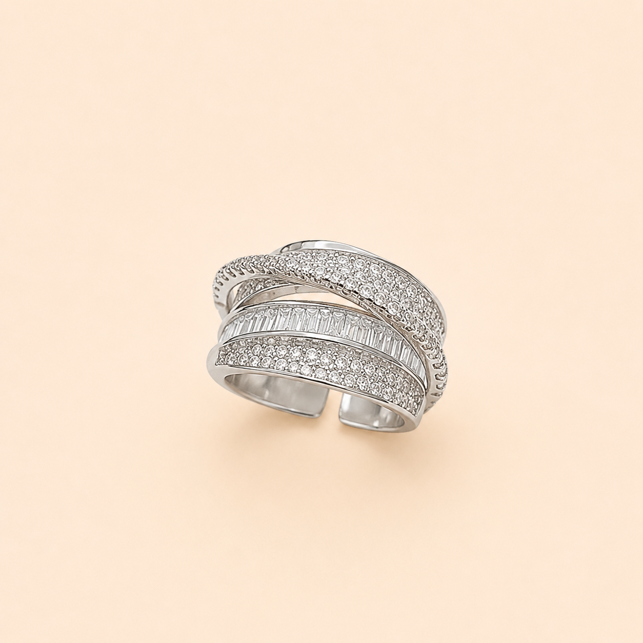 Bague Luxe Multicouche pour Femme