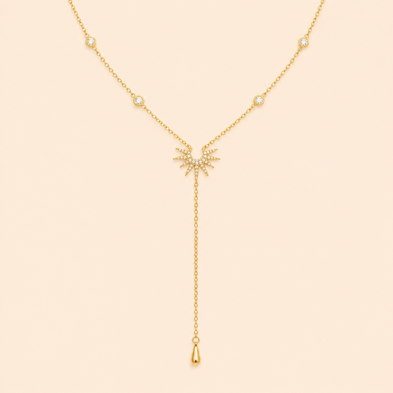 Collier Soleil Cascade Élégant