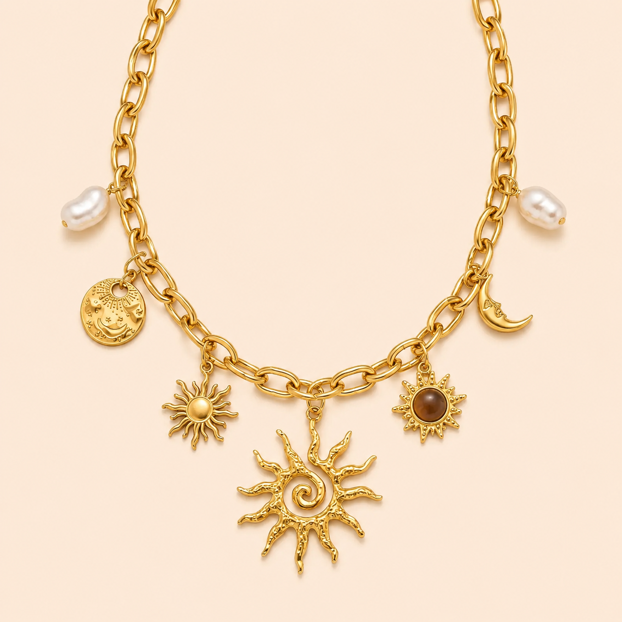 Collier Soleil & Lune