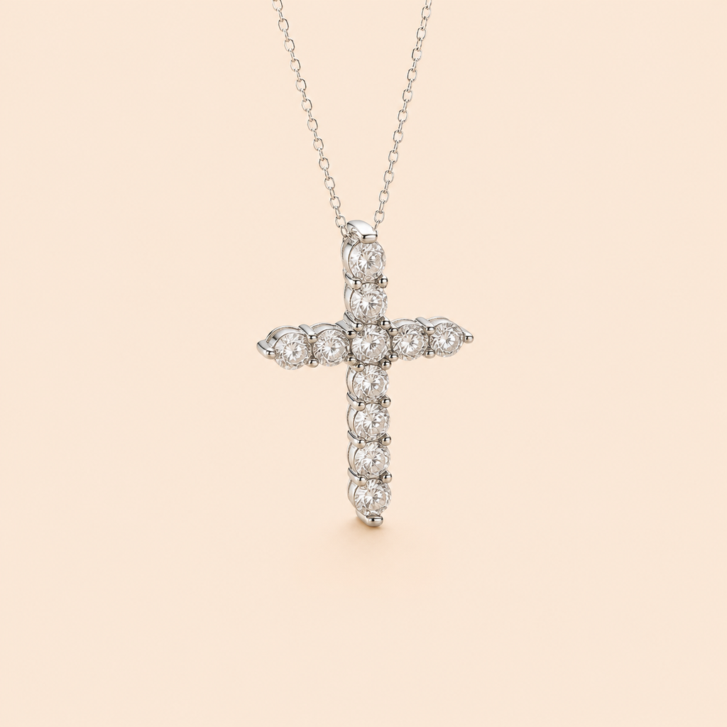 Divine Spark Cross Necklace