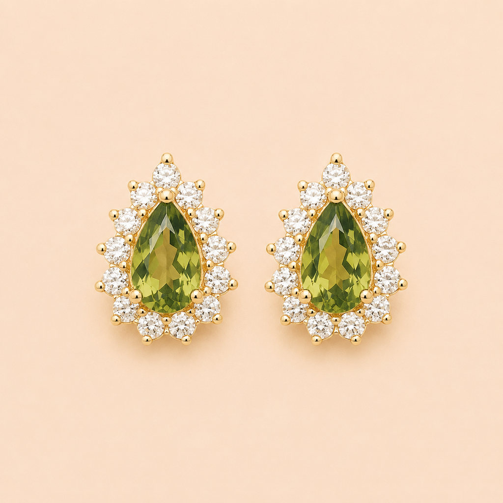 Boucles d'oreilles Émeraude Royale