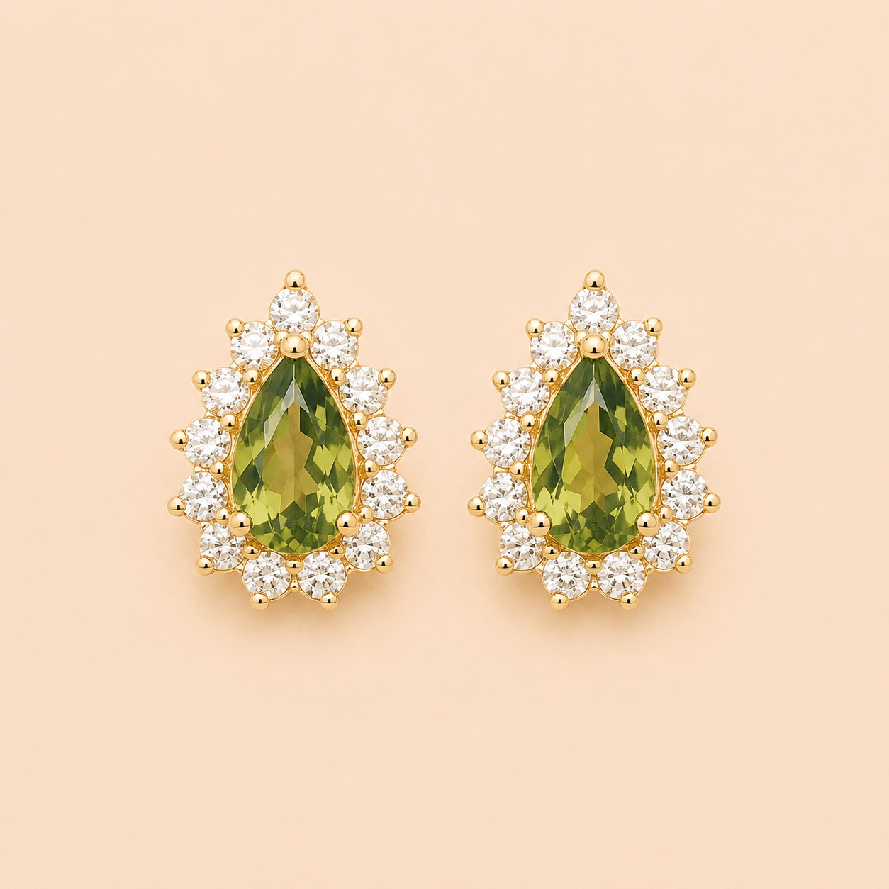 Boucles d'oreilles Émeraude Royale