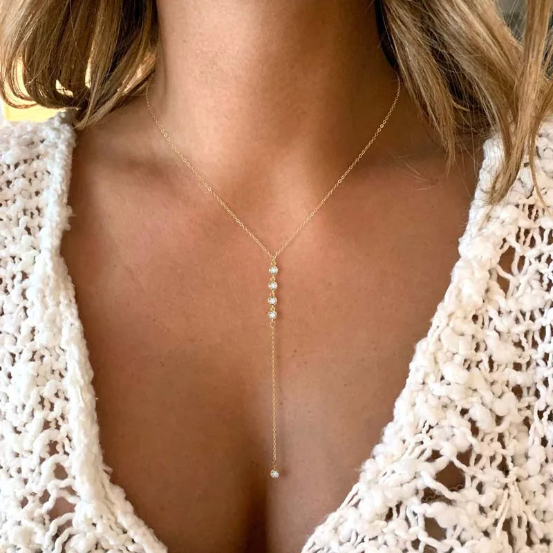 Collier Cascade Perlé Élégant