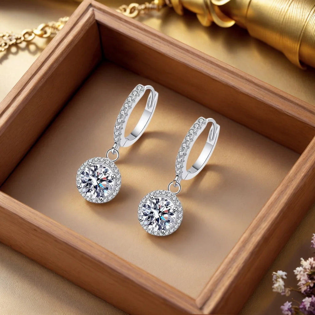 Boucles d'Oreilles Cristal Élégance