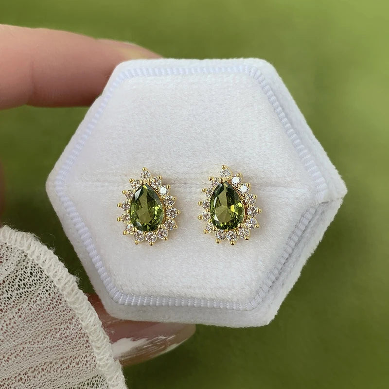Boucles d'oreilles Émeraude Royale