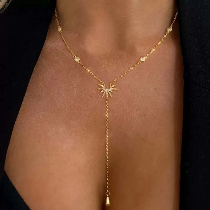 Collier Soleil Cascade Élégant