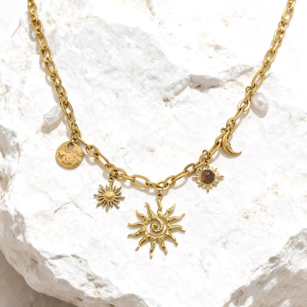 Collier Soleil & Lune