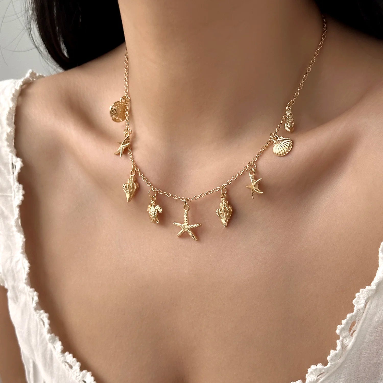Collier Charms Océan