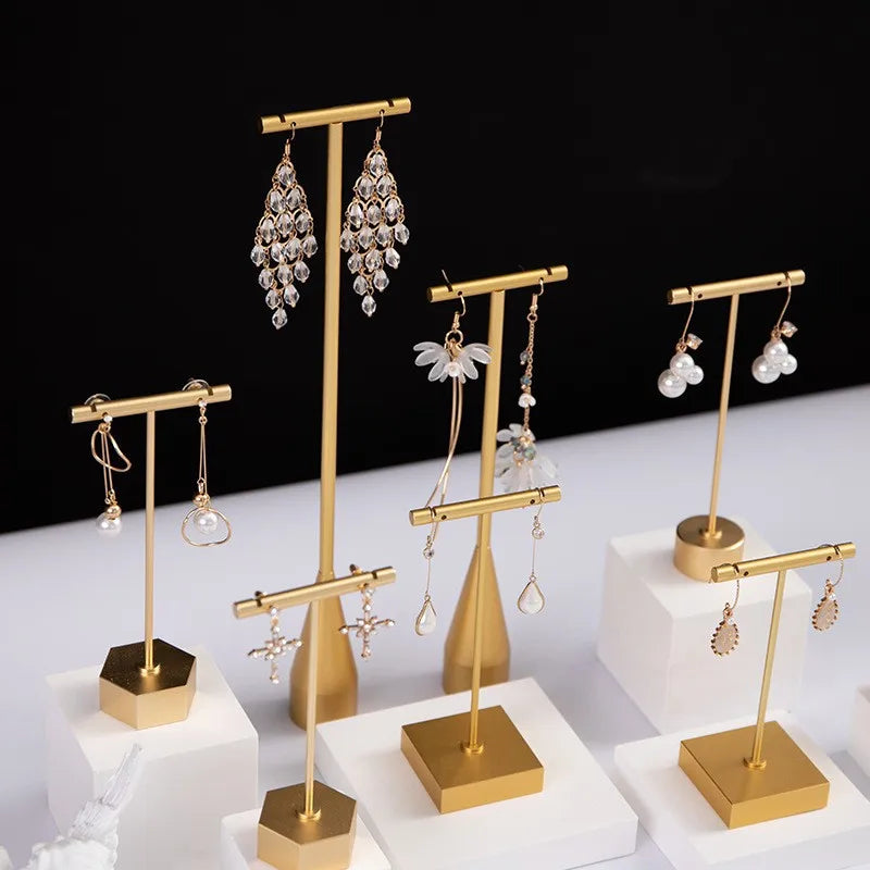 Présentoir Bijoux Doré Élégant