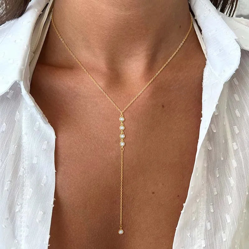 Collier Cascade Perlé Élégant