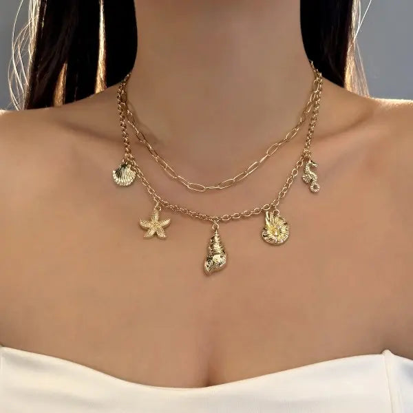 Collier Charms Océan
