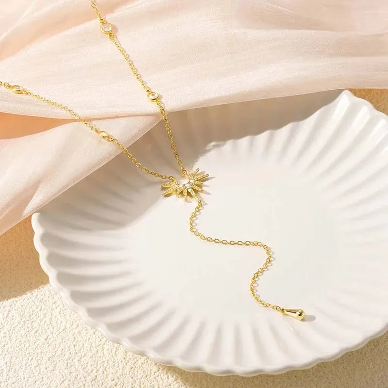 Collier Soleil Cascade Élégant