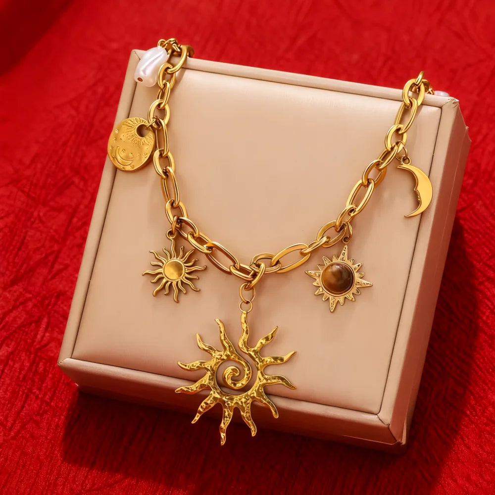 Collier Soleil & Lune