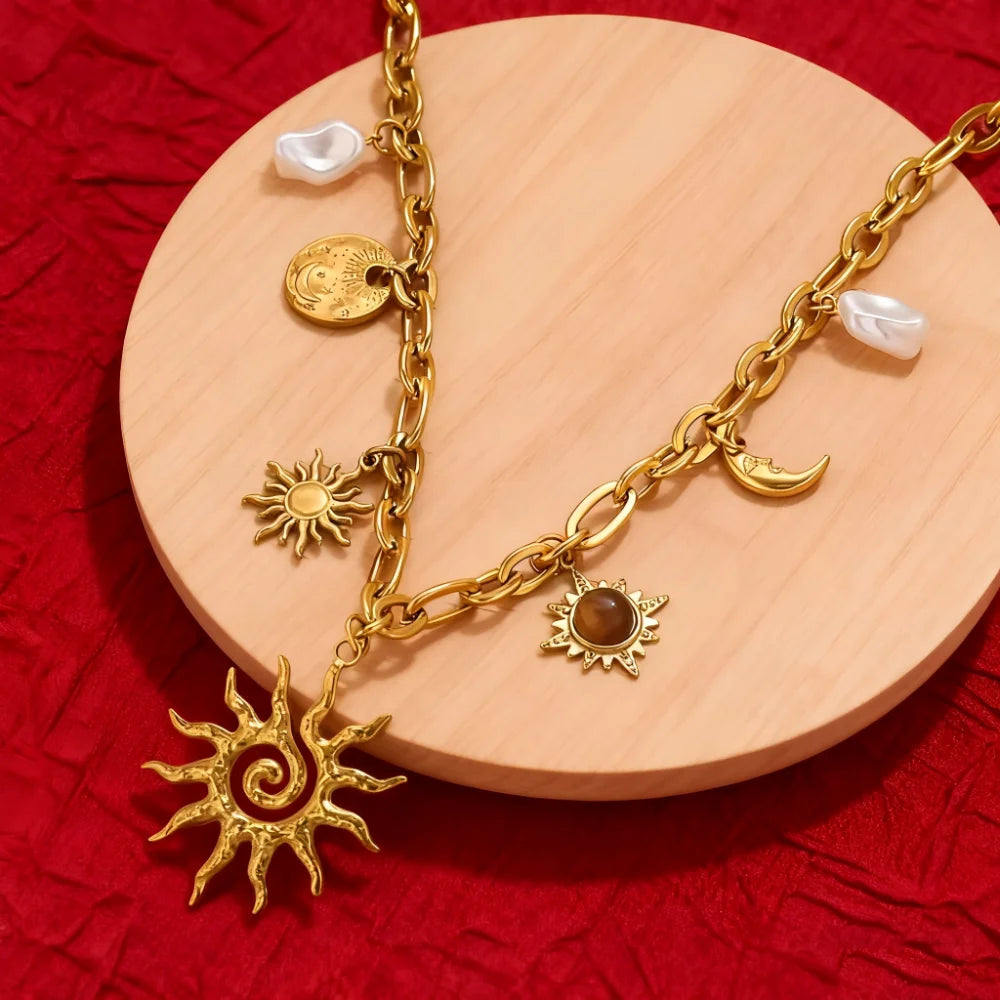 Collier Soleil & Lune
