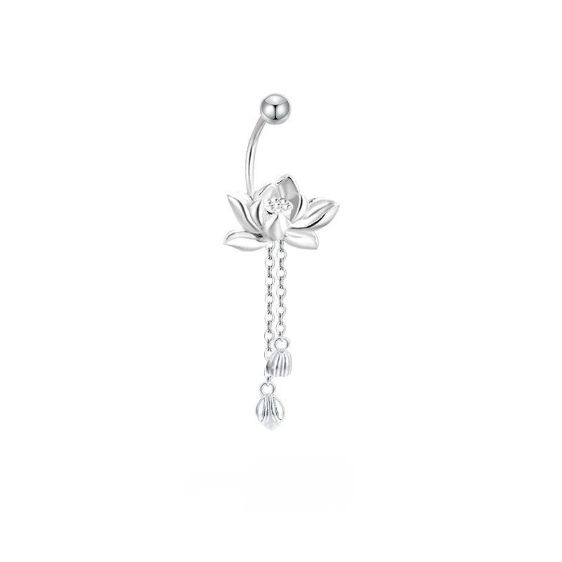Boucles d'Oreilles Fleur Élégante Pendantes