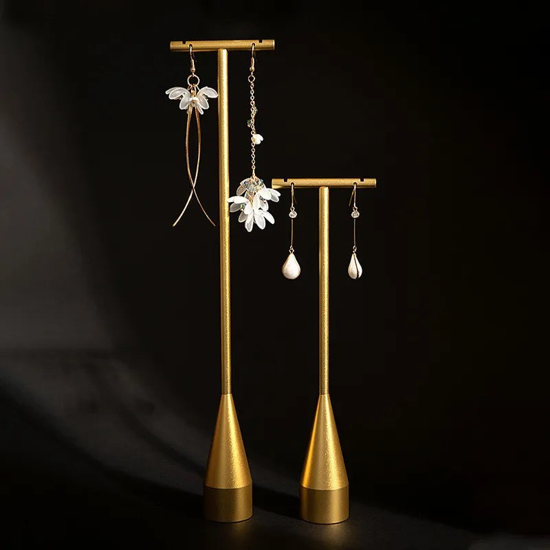 Présentoir Bijoux Doré Élégant