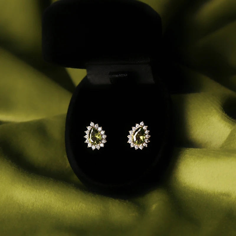 Boucles d'oreilles Émeraude Royale