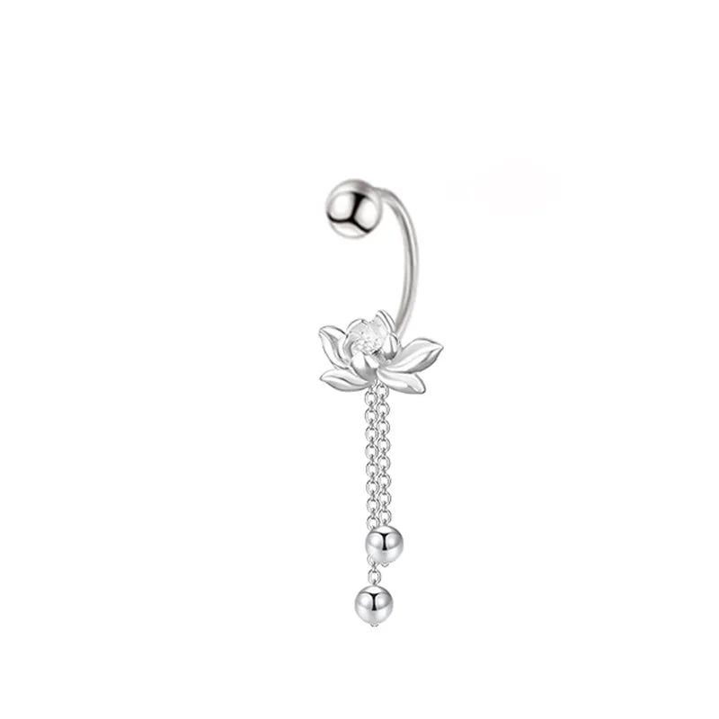 Boucles d'Oreilles Fleur Élégante Pendantes