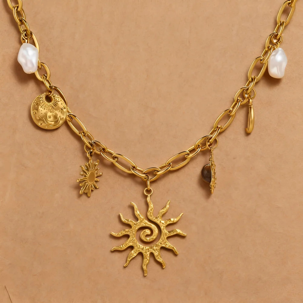 Collier Soleil & Lune