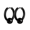 Boucles d'Oreilles Rock & Vintage Noires