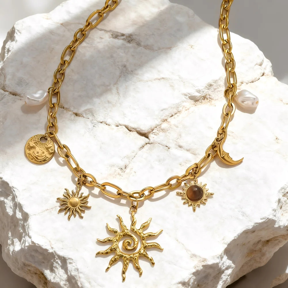 Collier Soleil & Lune