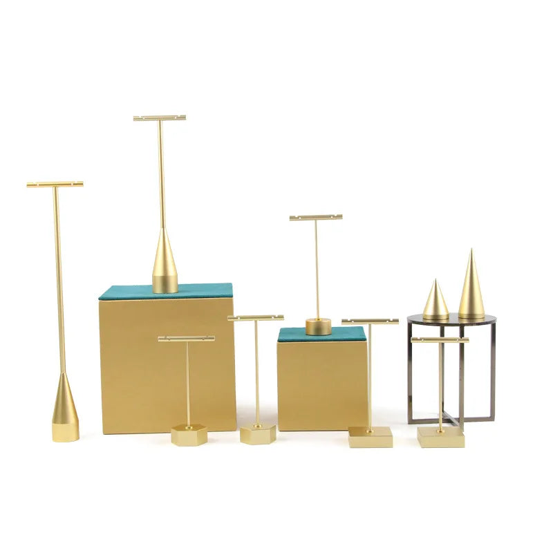 Présentoir Bijoux Doré Élégant